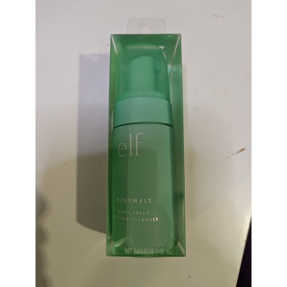 Elf mint melt minty fresh cooling face and neck‎ foaming cleanser 3.63fl oz NEW